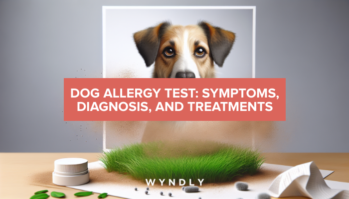 Dog deals saliva allergy test