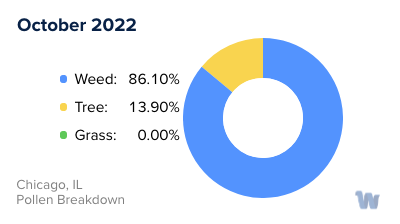 Chicago, IL Monthly Pollen Breakdown