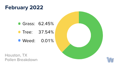 Houston, TX Monthly Pollen Breakdown