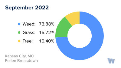 Kansas City, MO Monthly Pollen Breakdown